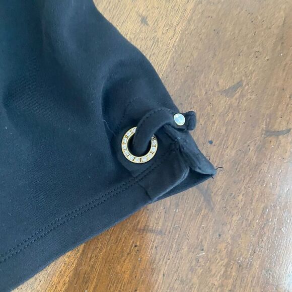 Quacker Factory T-Shirt Women's XL Black Ice Cream Cotton Embellished Embroidery - Picture 8 of 16